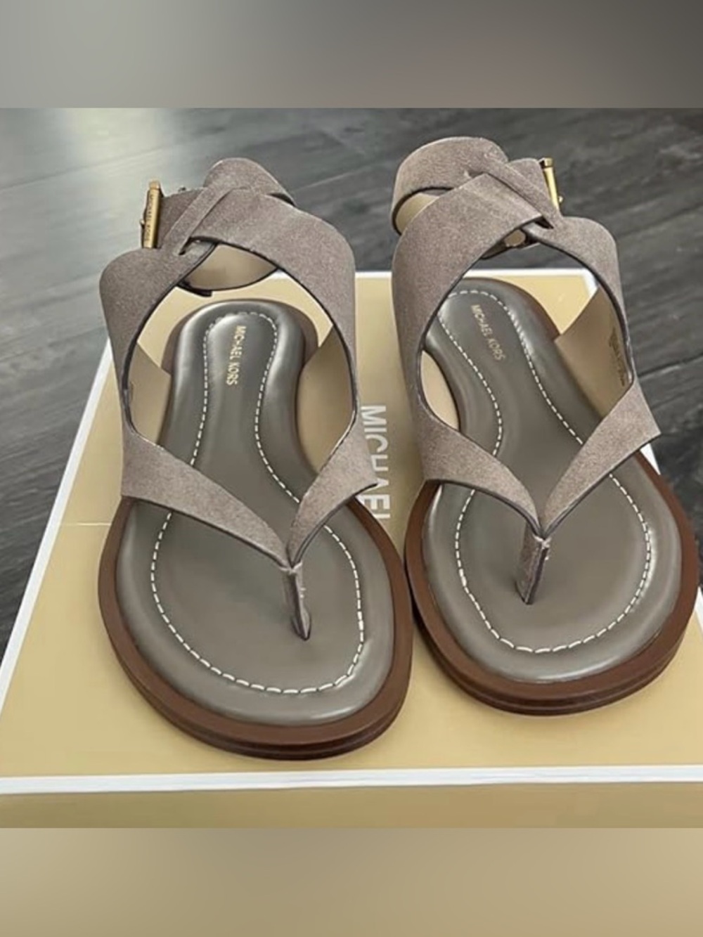Michael Kors birch Irene Sandals 7 - Picture 9 of 14